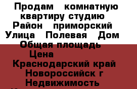 Продам 1 комнатную квартиру-студию › Район ­ приморский › Улица ­ Полевая › Дом ­ 6 › Общая площадь ­ 69 › Цена ­ 2 550 000 - Краснодарский край, Новороссийск г. Недвижимость » Квартиры продажа   . Краснодарский край,Новороссийск г.